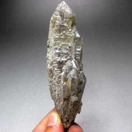 129g Elestial Skeletal Scepter Quartz Pointe - crystals and stones healing Mineral specimen Home Decor feng shui XX0710/07
