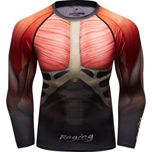 Cody Lundin Digital Sublimation Printed Tshirt Fashion Men Running Fitness Long Sleeve