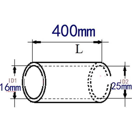 Custom hose id 16/25mm hose long 400mm silicone stiaight hose