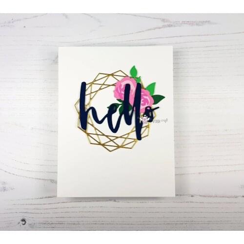 Hello letter decoration Metal Cutting Dies Stencils DIY Scrapbooking Paper/photo Cards Embossing Dies