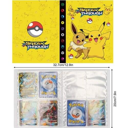 New 240Pcs Holder Collections Pokemon Cards Binder Book Board Game Card Map Book Album Folder Top Loaded List kid Toy Gift N12