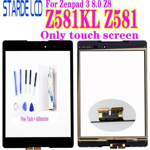 New Digitizer for Asus Zenpad 3 8.0 Z8 Z581 Z581KL Touch Screen Digitizer Panel Outer Glass Not LCD with Free Tools and Glue