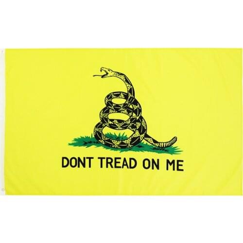 3X5 Ft Tea Party Rattlesnake Dont Tread On Me Gadsden Flag Polyester Printed Flags and Banners for Decor