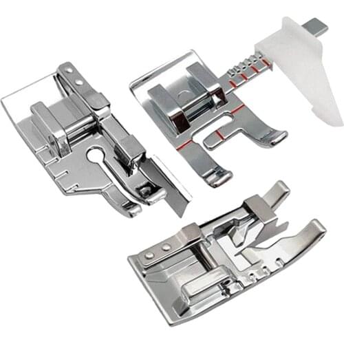 3pcs Adjustable Guide Sewing Machine Presser Foot and 1/4" Quilting Patchwork Foot for Low Shank Sewing Machine