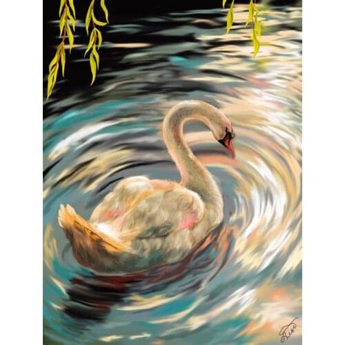 Lot style Choose Swan Animals Art print Silk poster Home Wall Decor