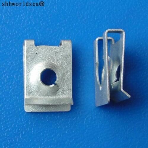 Shhworldsea 100 Pcs/Lot auto nut U-Type Iron Clip for BMW