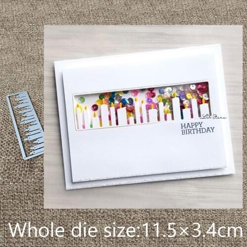 New Design Craft Metal Cutting Die cut dies Candle rectangle decoration scrapbook Album Paper Card Craft Embossing die cuts