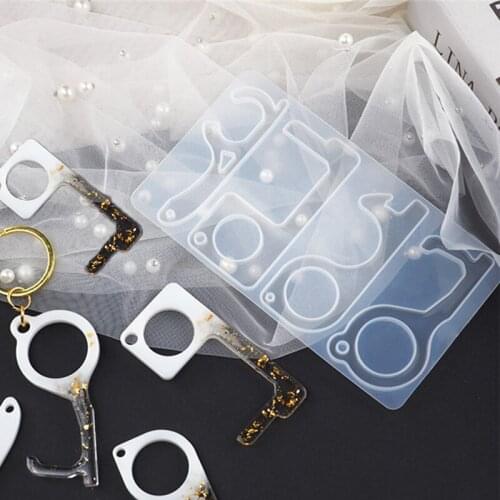 Touch-Free Silicone Elevator Button Mold, DIY Materials, Stereo Key Mold Silicone Door Crystal Drops, Easy To Open The Elevator