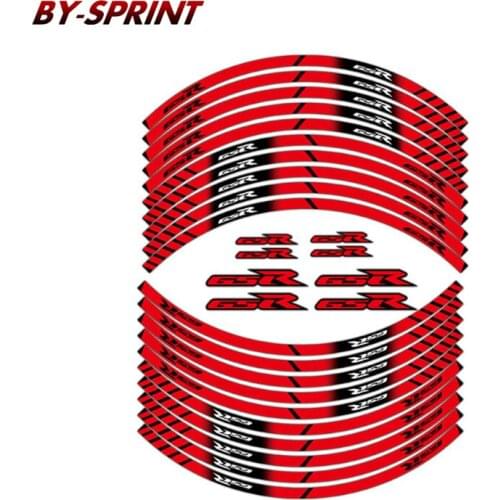 For SUZUKI GSR GSR600/750/1000 gsr Motorcycle Wheel Film Border Reflective Waterproof Sticker Rim Covering LOGO Decals Stickers