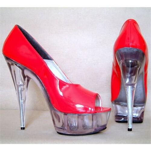 15CM high heel dress shoes, model runway shoes, performance Dance Shoes