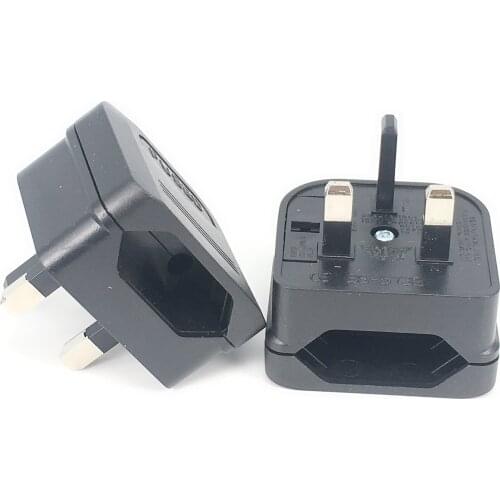 Universal Charging Convertor Travel Household European Euro Eu 2 Pin To Uk 3Pin Dual-use Transform Plug Socket Adapter