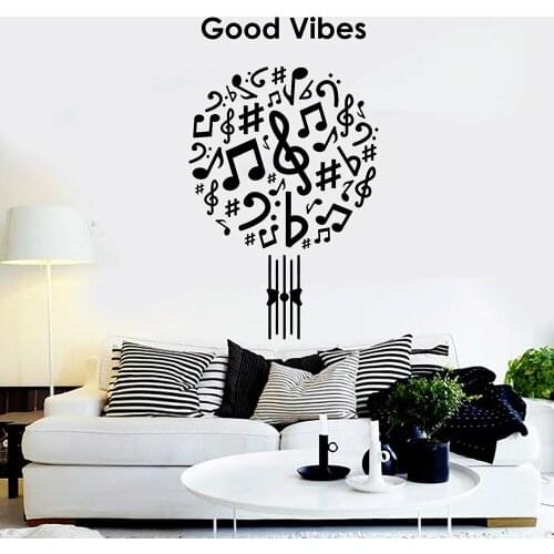 Good Vibes Only Vinyl Wall Decal Vinyl Wall Decal Good Vibes Music Musical Art Window Sticker Home Bedroom Wallpaper M264