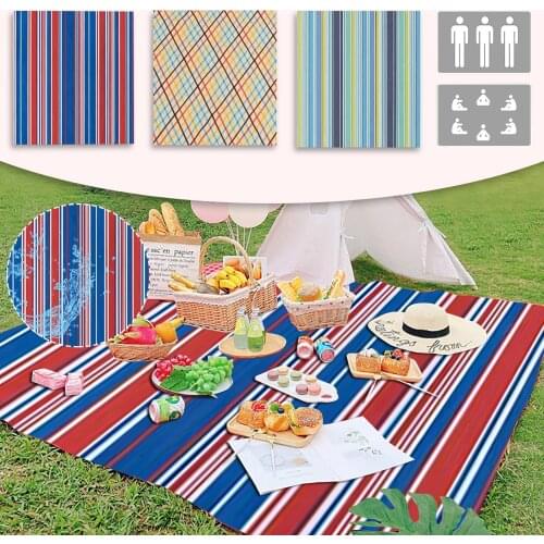 150cmx200cm Waterproof And Moistureproof Comfortable Outdoor Camping Picnic Mat Sun Sail Rug For Outdoor Garden Beach Camping