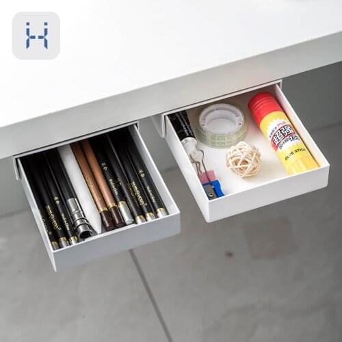 Home Office Organizer Box Drawer Type Storage Boxes Paste Desk Organiser Dressing Table Casket For Stationery, Pen and Jewelry