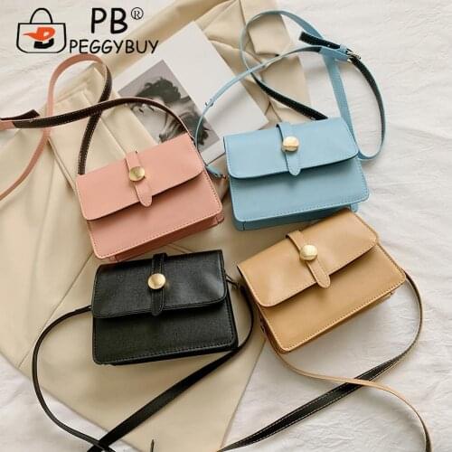 Women Fashion Bag Hasp Underarm Purse with PU Leather Embossing Small Handbags Classic Flap with Solid Printed