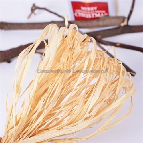 10pc/50pc DIY Crafts Wedding Invitation Gift Packing Rope Natural Raffia Straw Rope Deco