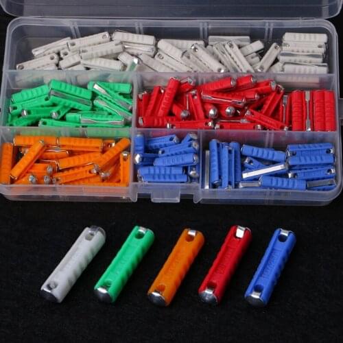 200Pcs 5A 8A 10A 16A 25A Automotive European Fuse Ceramic Continental Car Fuse Set Bullet Classic