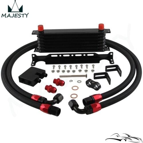 7 Row Trust Oil Cooler Kit For BMW N54 Engine Twin Turbo 135 E82 335 E90 E92 E93