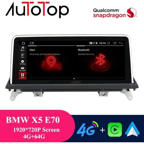 AUTOTOP BMW X5 E70 Radio Android For W X5 E70 X6 E71 2007-2013 CCC CIC Multimedia Autoradio Car GPS Player BMW X6 E71 Carplay BT