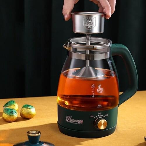 1L Electric Kettle Heat-resistant Glass Tea Infuser Pot With Filter Automatic Steam Spray Borosilicate glass Teapot Health Pot