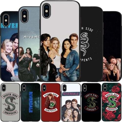 TV show Riverdale black Silicone Phone Case For iPhone 12 XR XS Max 5 5S SE 2020 6 6S 7 8 PLUS X 11Pro Max 11 Cover