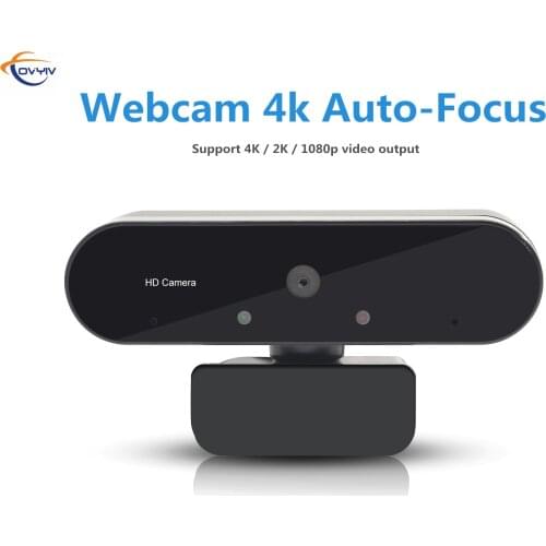 COVYIV 4K Webcam 1080p Auto-Focus web cam USB Web Camera For PC MAC Laptop Desktop Office Meeting With Microphone 4K / 2K