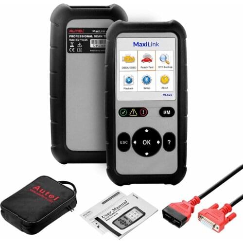 Autel Maxilink ML529 Diagnostic Scanner Tool OBDII EOBD OBD2 Auto Check Engine Light DIY Fault Code Reader with Enhanced Mode 6