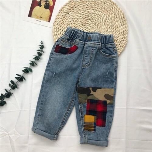 Boys Jeans Autumn New 2-7 Years Old Childrens Denim Pant Kids Cotton All-match Male Baby Denim Trousers Kids Jeans Baby Clothes