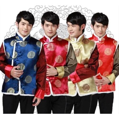 Shanghai Story Ethnic Clothing chinese traditional clothes vests for men chinese traditional jackets 4 color