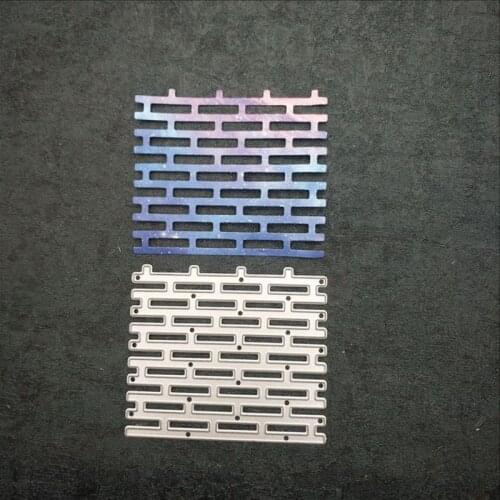 Background Wall Metal Cutting Dies Scrapbooking Steel Craft Square Brick Dies Stencil Embossing Paper Cards Making Diy Albums