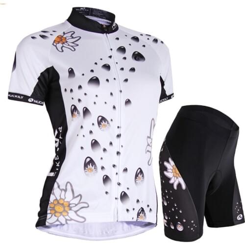 Outdoor Sport Jersey Suit 2021 Women Bike Clothing Kit Wear Summer Bicycle Skinsuit Dress Cycling Mallot Shirts Set Gel Pants