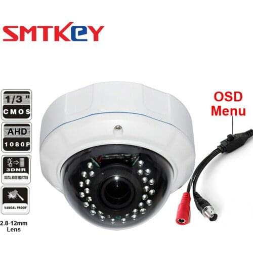 1080P Dome AHD CCTV Camera 2MP Waterproof AHD 2.8~12mm Lens AHD Camera