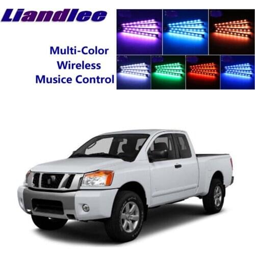 LiandLee For NissanLafesta Lafesta B30 2004~2012 Car Interior UnderDash FootWell Seat Accent Music Rhythm Ambient Light