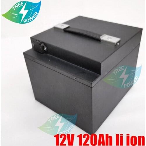 12V 120AH lithium ion battery BMS 3S for 1000W Solar energy storage boat RE Household appliances +10A Charger