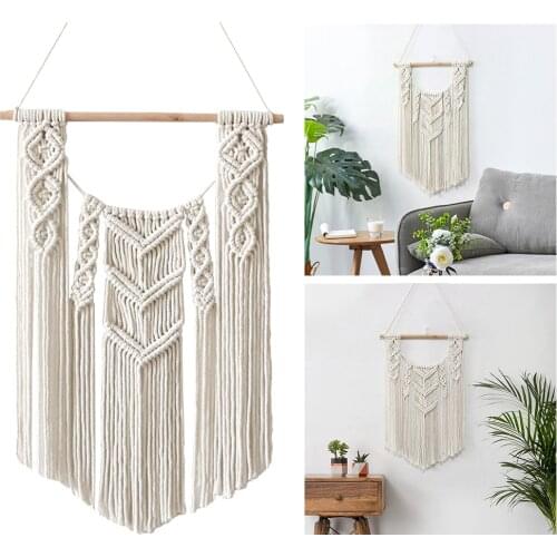Macrame Woven Macrame Wall Hanging Tapestry Wedding Nordic Backdrop Wall Living Room Boho Home Nursery Decorative