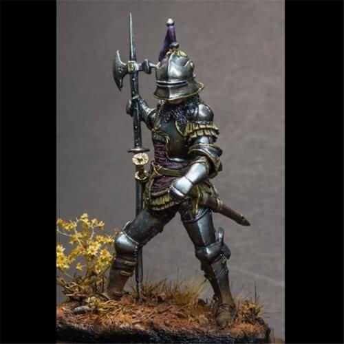 Scale Model Resin Kit 75mm Heroic Armor Warrior GK Assembly Models Figure Resin Kit Model Colorless Self-Assembled Toy