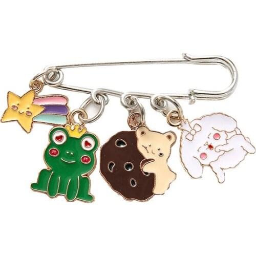Cartoon metal Brooch creative cute cartoon Korean badge clothing accessories Pin Brooch accessories