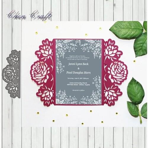 Metal Cutting Dies Blooming flowers Stencils Die Cut for DIY Scrapbooking Album Paper Card Embossing