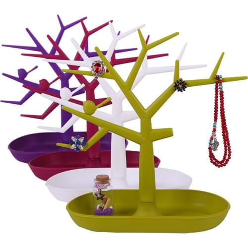 Bird Tre Earrings Necklace Ring Pendant Bracelet Jewelry Display Stand Tray Tree Storage Racks Organizer Holder