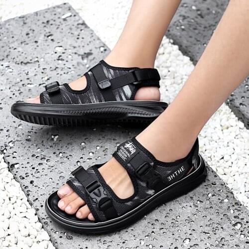 Mens Sandles Mens Sandals Size 44 Luxury Men Plage Sandales Gladiator Mens Dress Slip On Shoes Summer Big