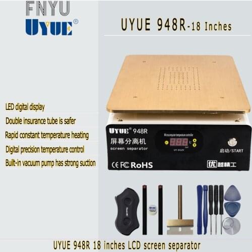 Separator Machine UYUE 948R 18 Inch LCD Screen Separator Built-in Vacuum Pump Touch Screen Repair For iPhone Samsung iPad