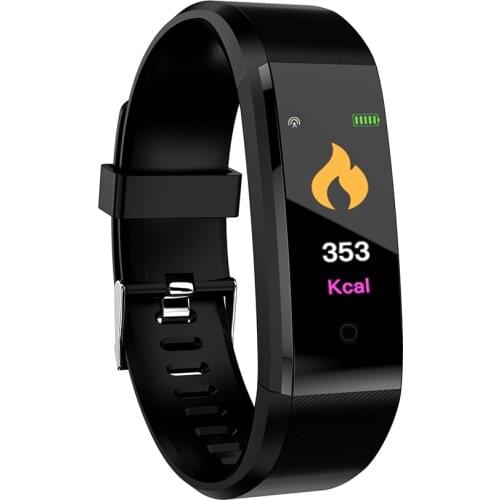 Smart Bracelet 0.96inch TFT Screen Heart Rate Blood Pressure Monitoring Calorie Fitness IP67 Waterproof Sports Smart Bracelet