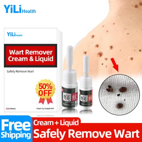 Wart Remover Cream Warts Treatment Liquid Skin Mole Kill Skin Tag Removal Kit Papillomas Remove Thorn Medical Ointment