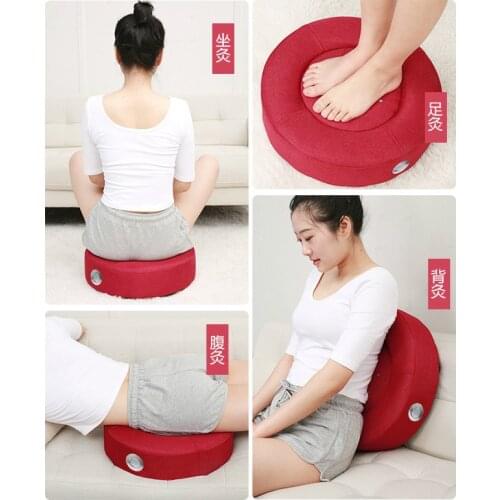 Moxibustion Stool Sitting Smoked Instrument Box Palace Cold Wooden Cushion Futon Fumigation Heating Moxa Feather Postpartum Hip