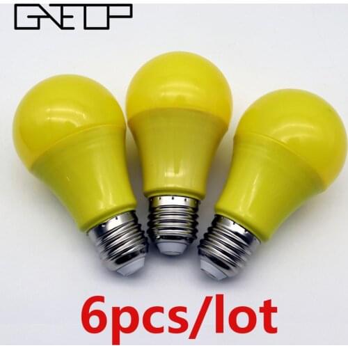 Spring promotion! Special Yellow Bulb E27 Lamp 8W For Home Decoration 220-240V High Lumen