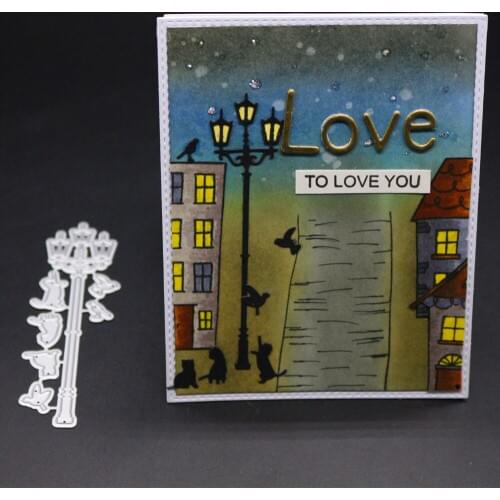 YINISE 1650 Birds Lamp Metal Cutting Dies For Scrapbooking Stencils DIY Album Cards Decoration Embossing Folder Die Cuts Cut