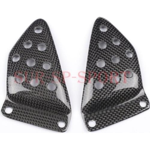 Rear Heel Plates Carbon Fiber For Buell XB9 XB12 S R Firebolt