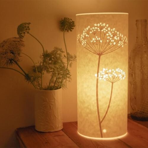 Dimmerable LED Night Lights, Artistic Soft Hollow Carving Fashion Decorative Parchment Paper Light, Table baby Bed Bedside Lamp