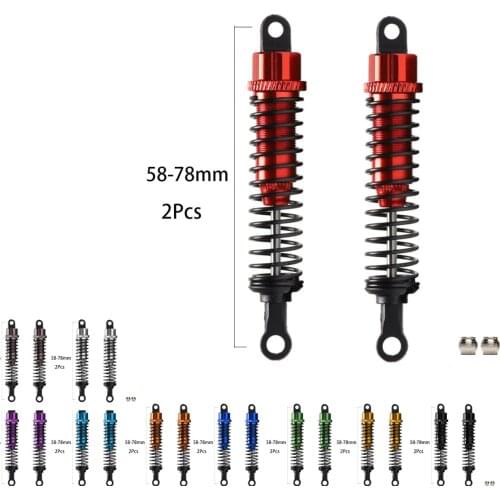 1:16 1:18 2PCS Aluminum Alloy Shock Absorber Damper 55-75MM 286004 RC Off Road Monster For 1/16 1/18 HSP Huanqi HPI NEW ENRON