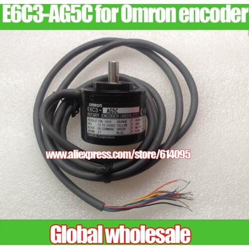 1pcs absolute rotary encoders / E6C3-AG5C for Omron encoder / 1024P/R 2M absolute encoder / E6C3-AG5C 1024P